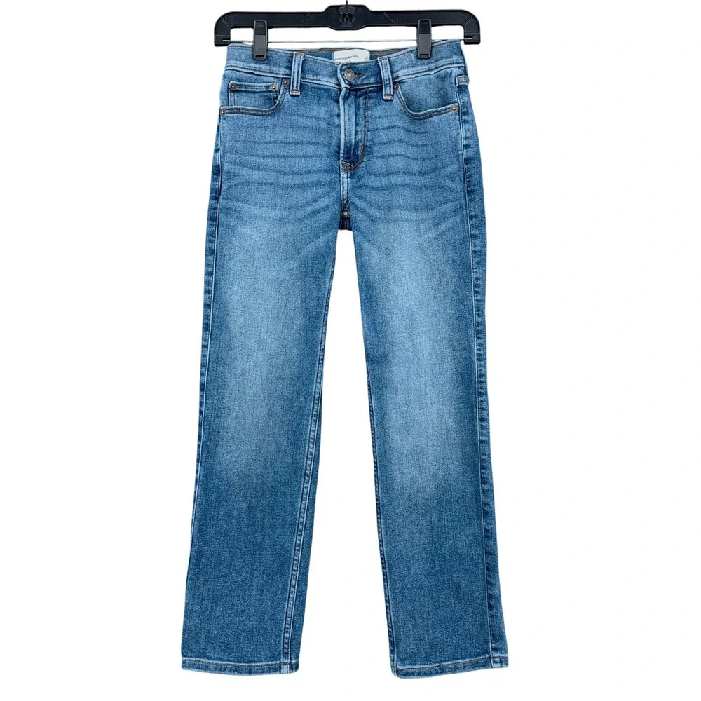 abercrombie kids Straight Jeans Kids 9/10 Cotton Blend Blue